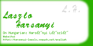 laszlo harsanyi business card